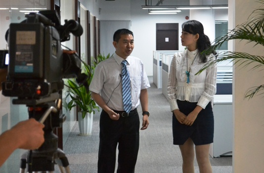 深圳电视台到J9.COM集团采访